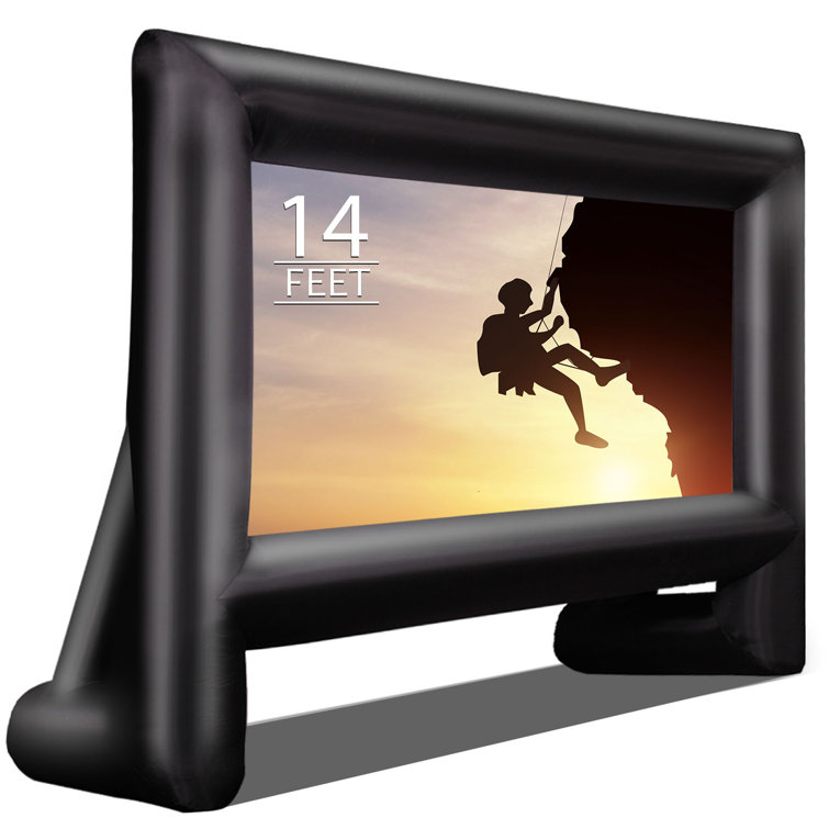 Kulamoon White Portable Inflatable Projector Screen & Reviews Wayfair